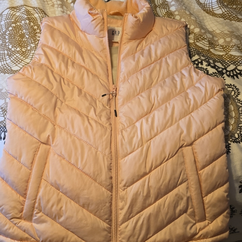 GAP Pink Puffer Vest